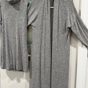 White House Black market tunic and over sweater
